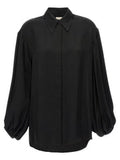 Women's Black Cupro Blouse