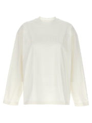 Women's White Cotton Long Sleeve T-Shirt