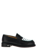 Women's Bicolor Calfskin Slip-On Loafers