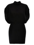 Women's Black Triacetate Short Dress