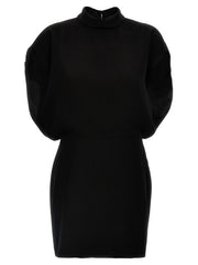 Women's Black Triacetate Short Dress