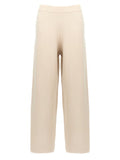 Women's Beige Viscose Casual Pants