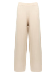 Women's Beige Viscose Casual Pants