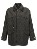 Men's Brown Polyester Full-Length Jacket Clothing