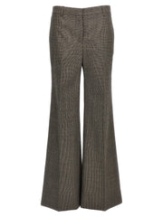 Women's Gray Wool Flared Pants