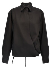 Women's Black Wool Blouse