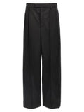 Women's Black Wool Casual Pants