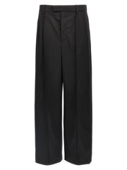 Women's Black Wool Casual Pants