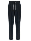 Men's Blue Linen Casual Pants