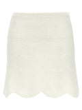 Women's White Cotton Long Skirt