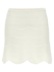 Women's White Cotton Long Skirt