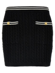Women's Bicolor Cotton Long Skirt