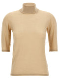 Women's Beige Virgin Wool Cardigan Clothing