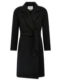 Women's Black Cashmere Coat Clothing