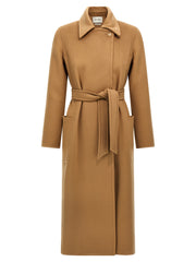 Women's Brown Cashmere Coat Clothing