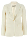 Women's White Virgin Wool Blazer Clothing
