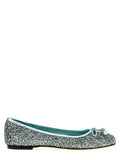 Women's Bicolor Textile Ballet Flats