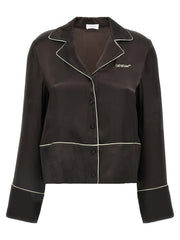 Women's Black Acetate Blouse