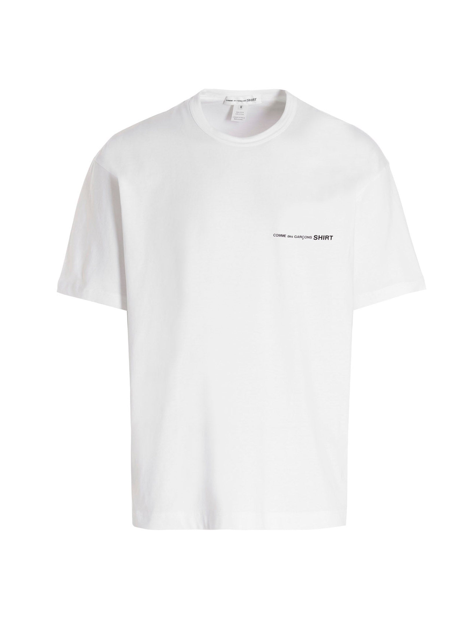 Comme des Garçons Logo-Printed Cotton T-Shirt — White