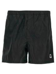 Men's Black Polyamide Swim Shorts