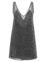 Women's Black Silk Short Dress