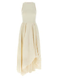Women's White Cotton Long Dress