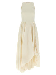 Women's White Cotton Long Dress
