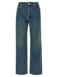 Women's Blue Cotton Slim Fit Jeans Clothing