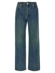 Women's Blue Cotton Slim Fit Jeans Clothing