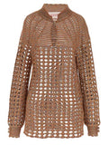 Women's Multicolor Linen Cardigan Clothing