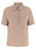 Women's Multicolor Silk Polo Shirt