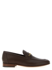 Men's Brown Goatskin Slip-On Loafers