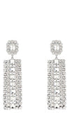 Women's Silver Cotton Earrings