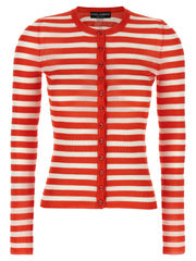 Women's Orange Viscose Cardigan Clothing