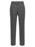 Women's Gray Virgin Wool Dress Pants