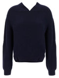 Women's Blue Wool Cardigan Clothing