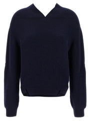 Women's Blue Wool Cardigan Clothing