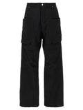 Men's Black Virgin Wool Cargo Pants