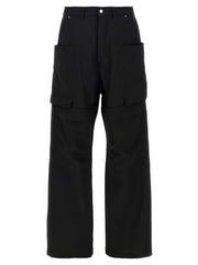 Men's Black Virgin Wool Cargo Pants