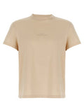 Men's Beige Cotton T-Shirt