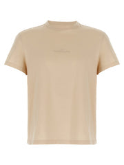 Men's Beige Cotton T-Shirt