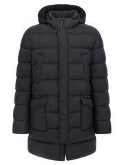 Men's Black Polyamide Coat Clothing