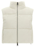 Women's White Viscose Sleeveless Jacket Clothing