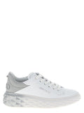 Women's Silver Leather Chunky Sneakers