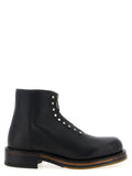 Men's Black Calfskin Ankle Boots