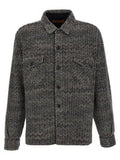 Men's Gray Wool Blouse