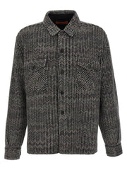 Men's Gray Wool Blouse
