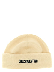 Men's Beige Cotton Beanie Accessory