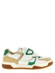 Men's Multicolor Leather Athletic Sneakers