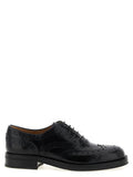 Women's Black Calfskin Oxfords And Derbies Shoe
